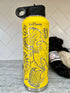 Laser Engraved Knitting Pattern 40 Oz Water Bottle
